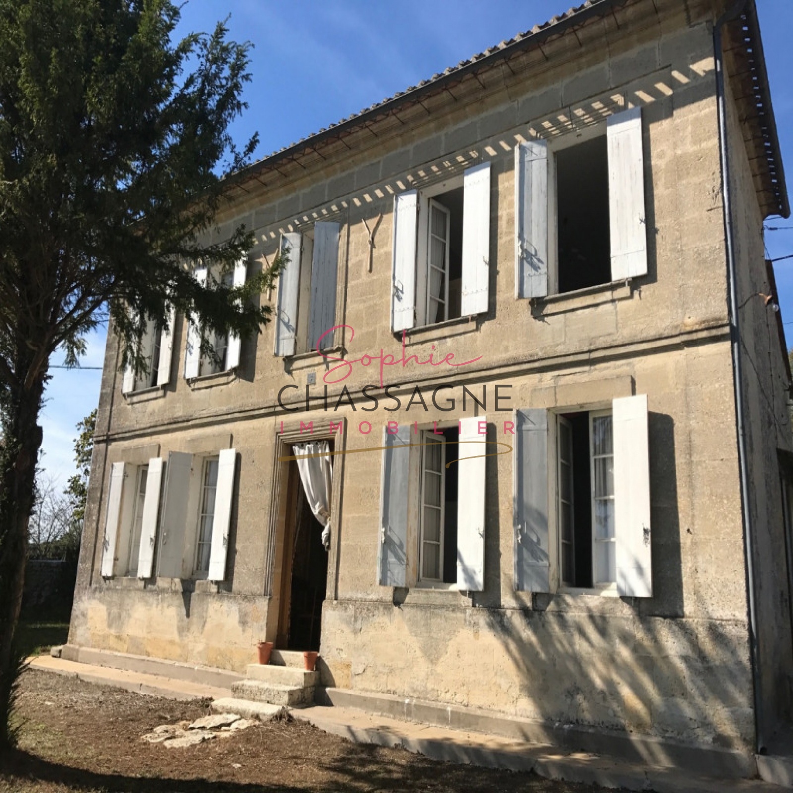 Image_, maison en pierre, Naujan-et-Postiac, ref :6185